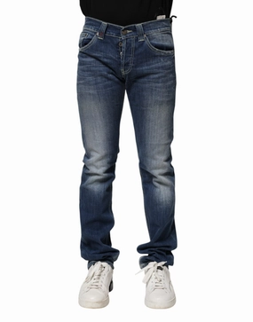 Dondup Washed Skinny Fit Casual Men Men's Jeans Home Comfort Autumn Days Elegant Multi Pocket Utility