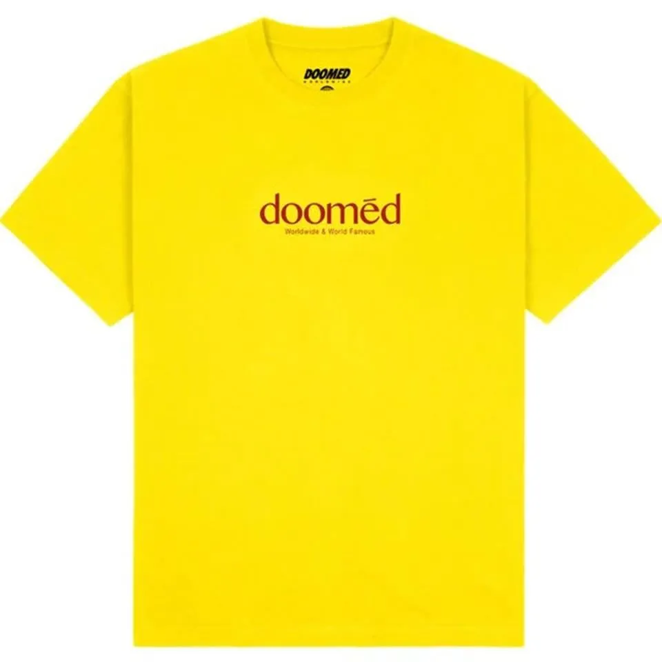 Urban Style Trend Modern Trend Look Doomed Newport T-Shirt - Gold