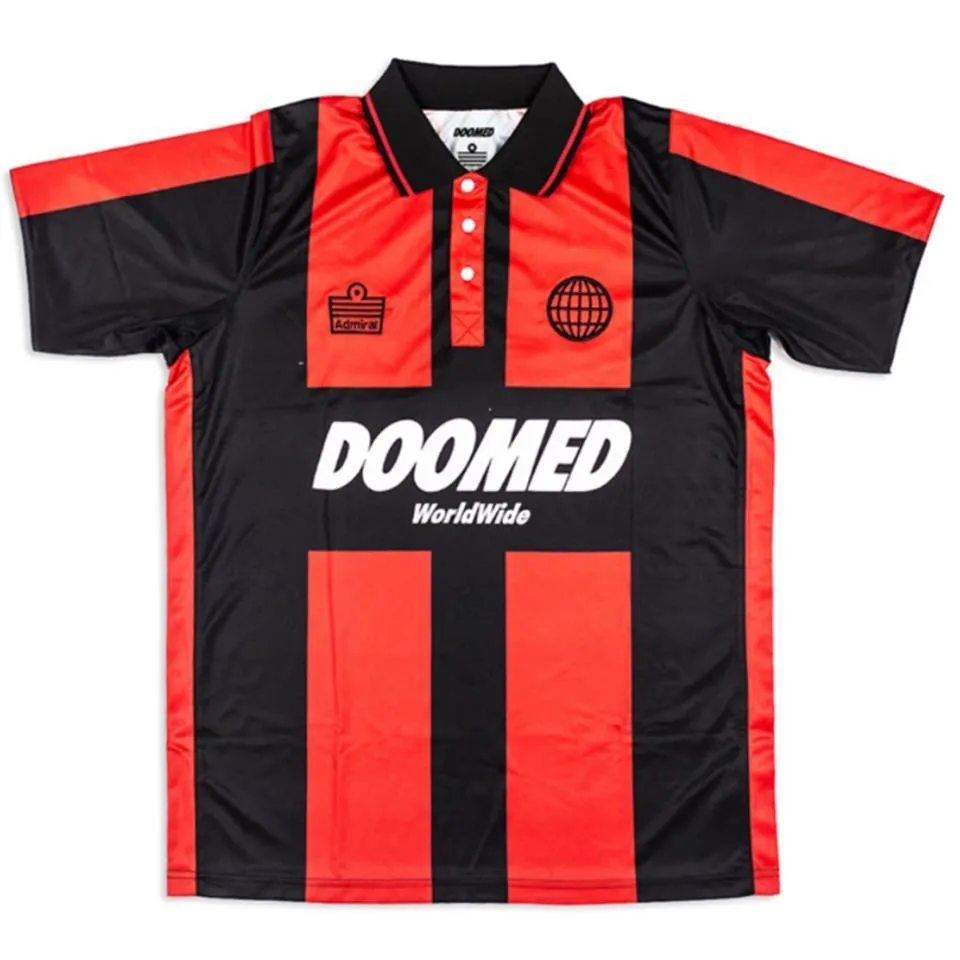 Doomed X Admiral 1899 Football Shirt Black/Red Chic Style