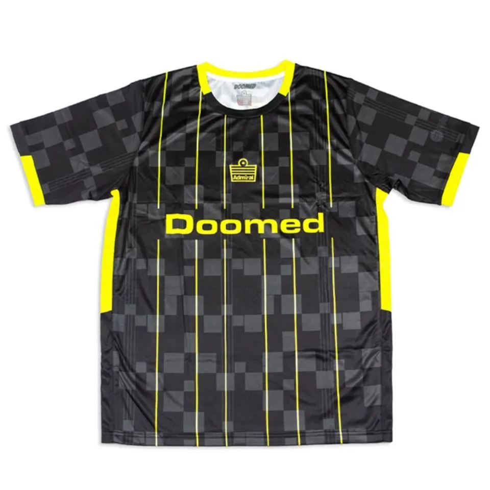 NonIrritatingTags Doomed X Admiral 1919 Football Shirt Black/Yellow