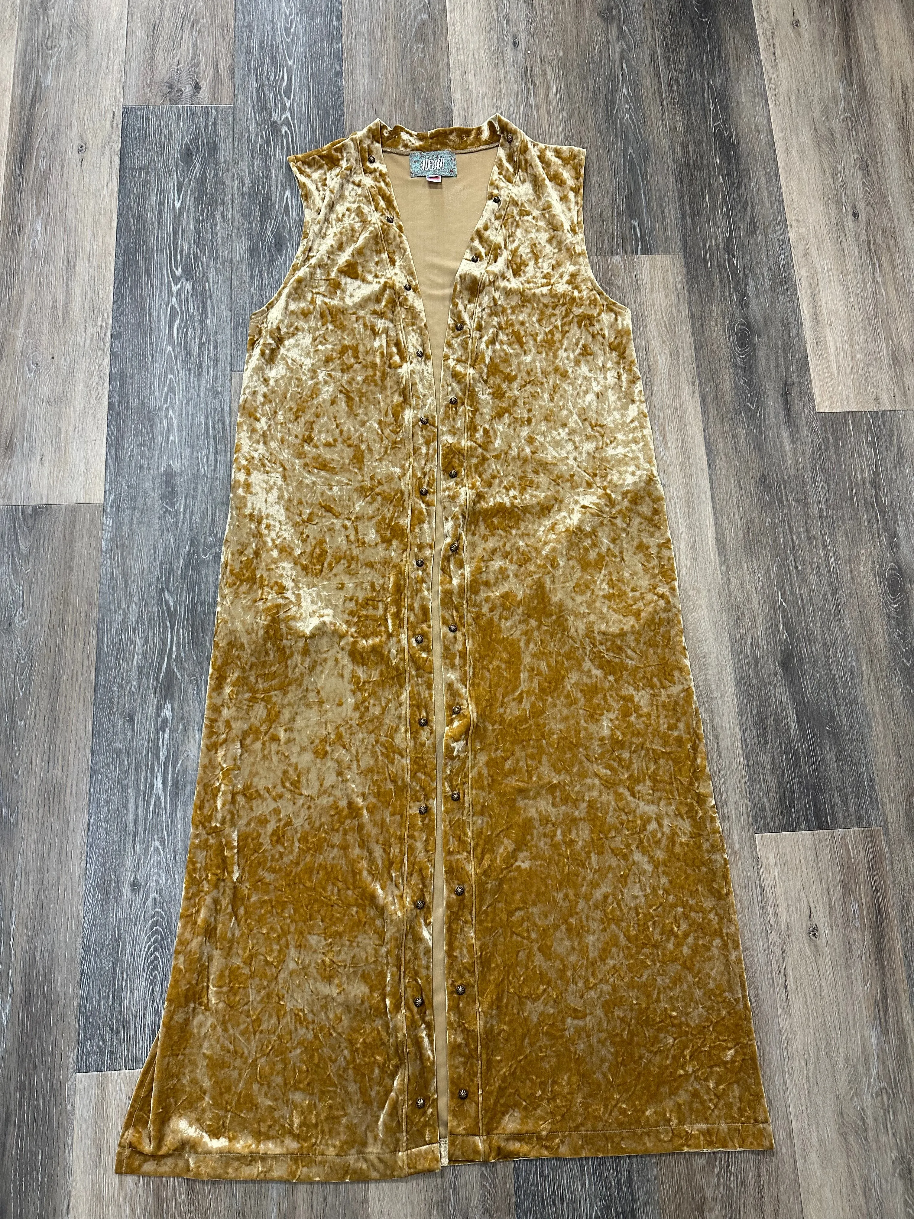 Sport Top Flatlock Seam Technique Kimono By Silverado In Gold, Size: S
