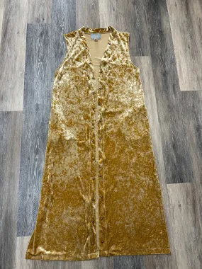 Sport Top Flatlock Seam Technique Kimono By Silverado In Gold, Size: S
