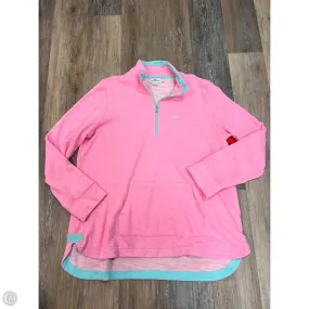 Trendy Cardigan -Athletic Sweatshirt Collar By Vineyard Vines In Pink, Size: Xl