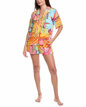 NonRestrictive Design Room Service 2pc Georgia Shirt & Short Pajama Set