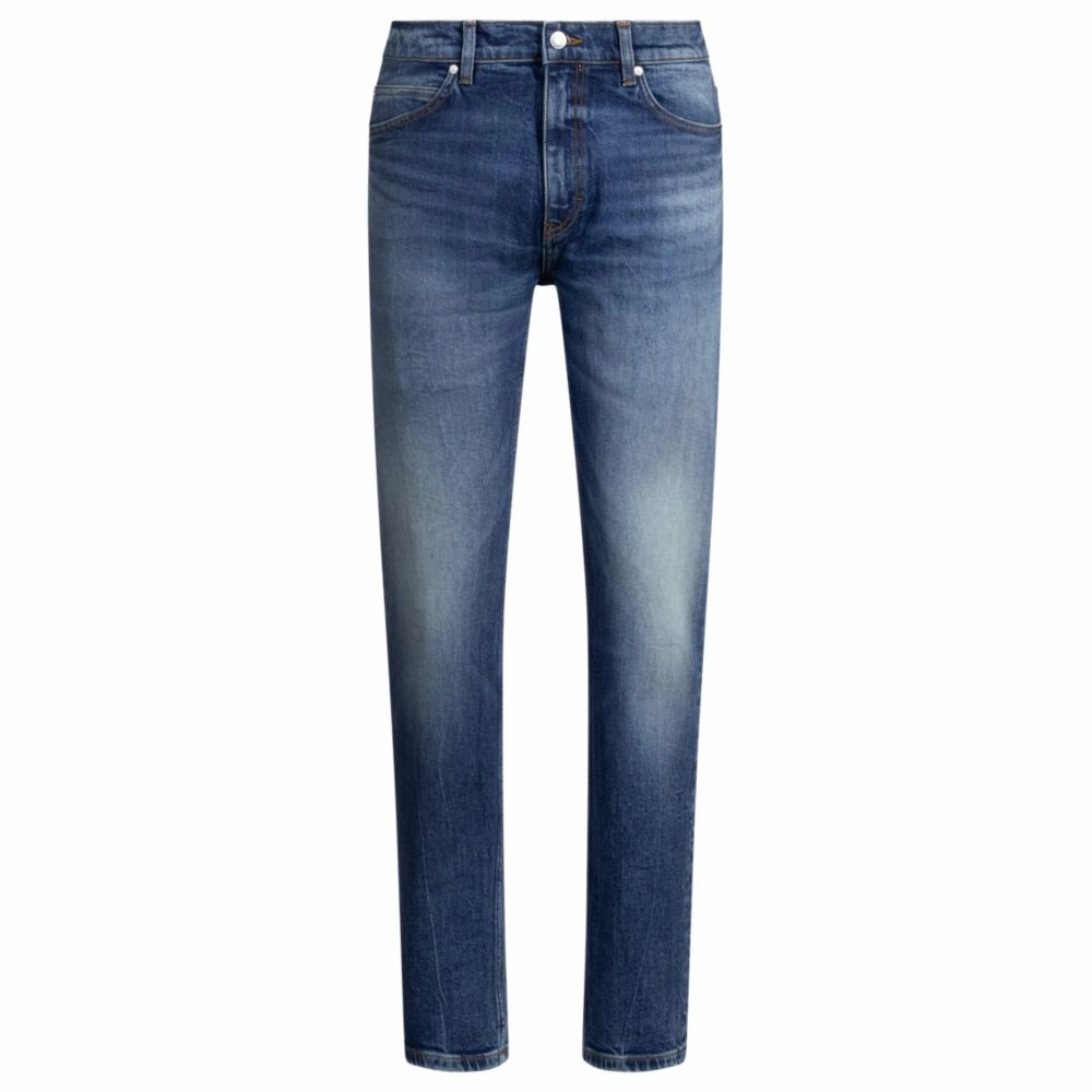 Comfy Home Comfort Weekend Getaway Slim-fit jeans in dark-blue comfort-stretch denim