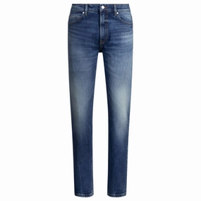 Eco Friendly Date Night Light Washed Slim-fit jeans in dark-blue comfort-stretch denim