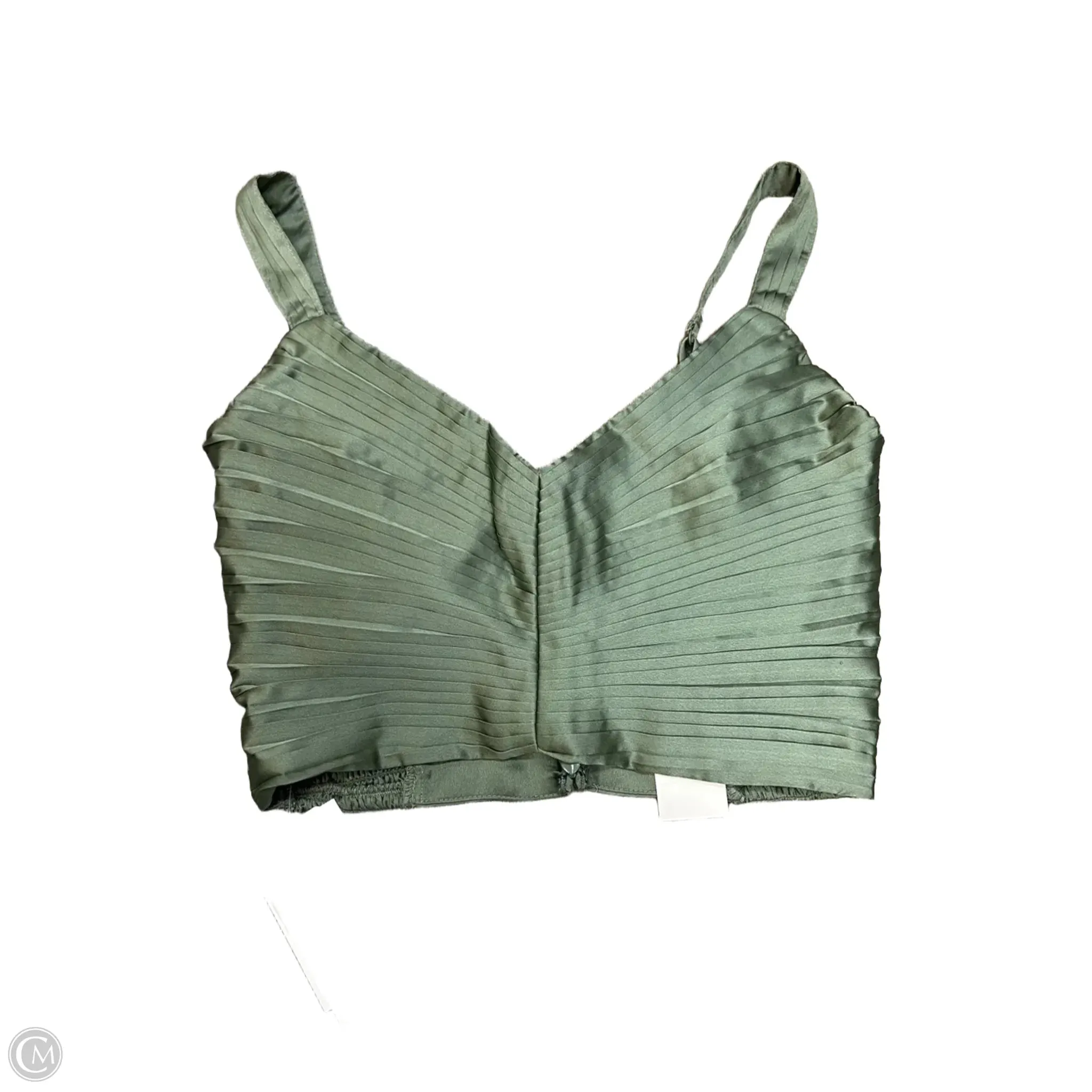 Top Sleeveless By Abercrombie And Fitch In Green, Size: S BreathableMeshPanel