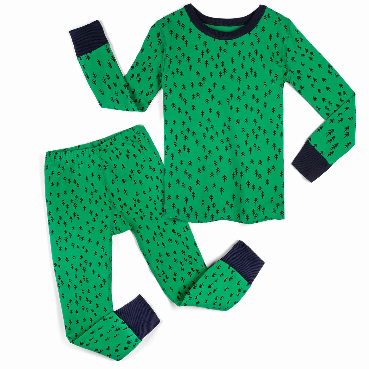 Oversized Comfort Mightly Unisex Evergreen 2-piece Pajamas