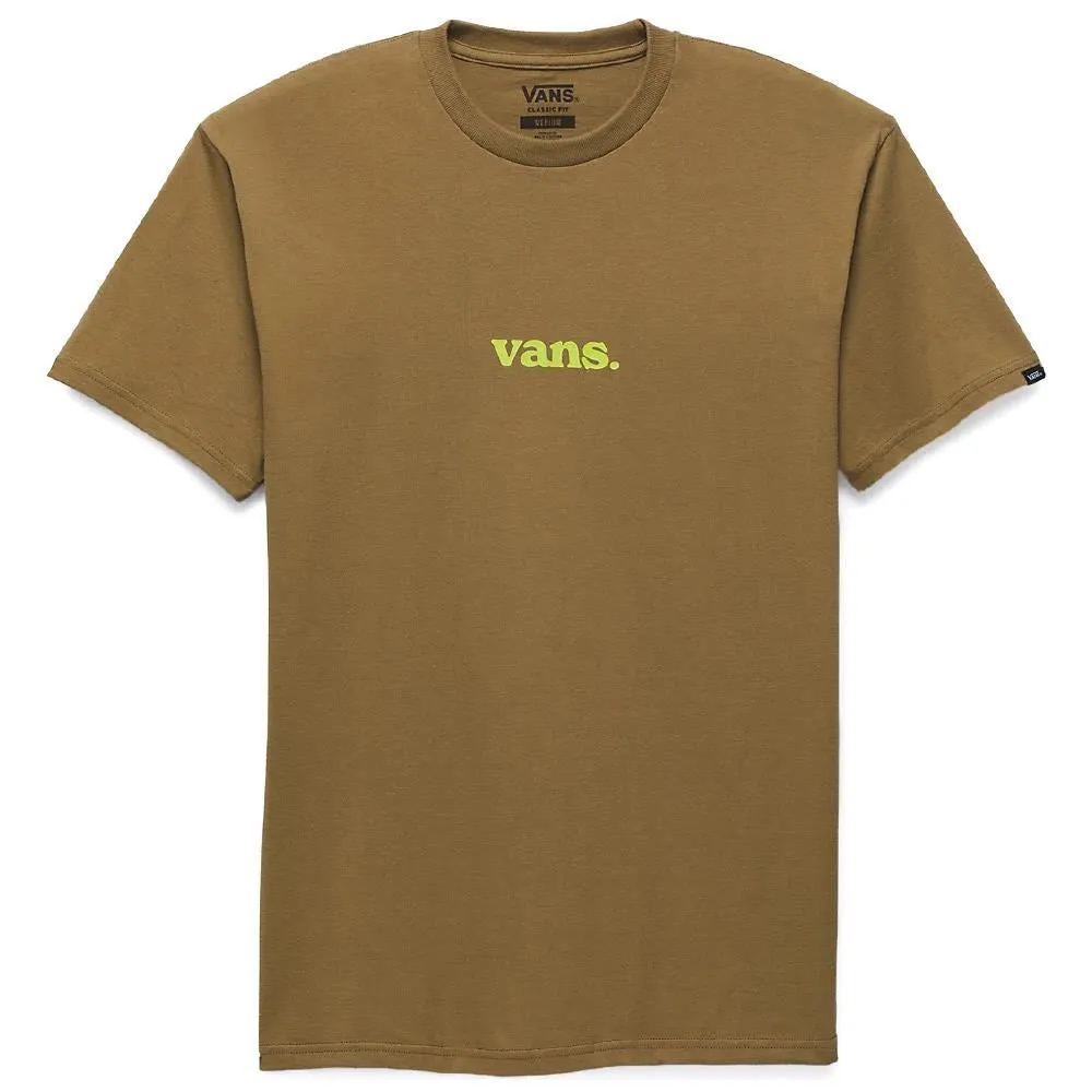 ColorfastFabricTech Vans Lower Corecase T-shirt - Kangaroo/Shadow Lime
