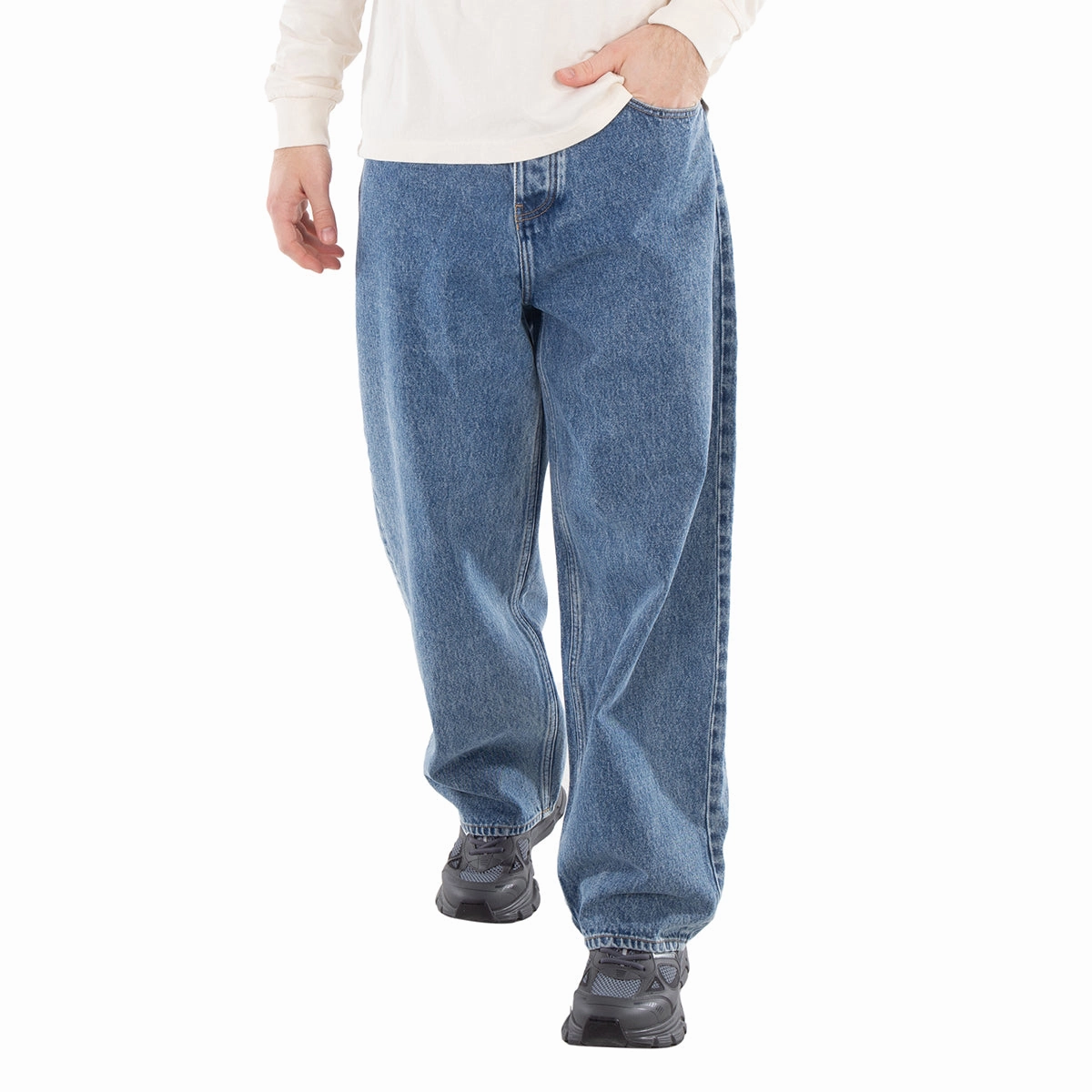 Drole De Monsieur Men's Blue Baggy Le Jean Artist Vibe Sustainable