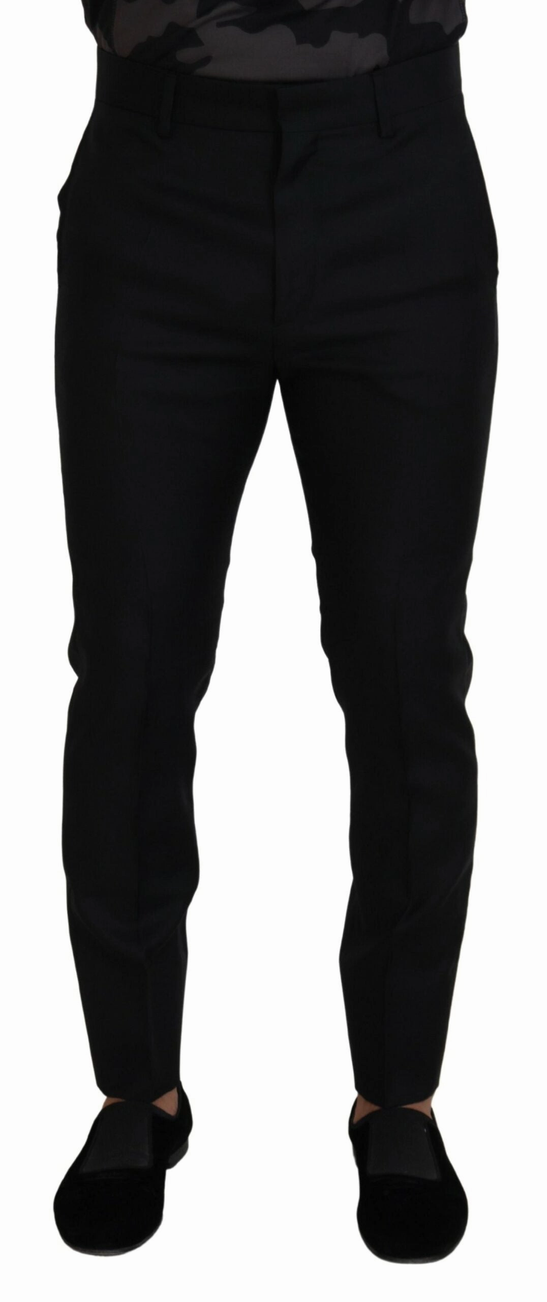 Minimal Outfit Active Lifestyle Dsqua2 Back Virgin Wool Slim Fit Men Formal Men's Pants