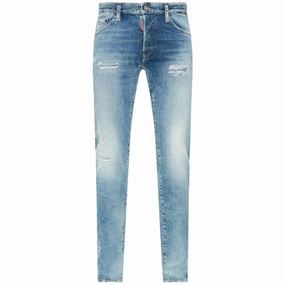 Reinforced Stitching Details Dsquared2 Cotton Jeans & Men's Pant