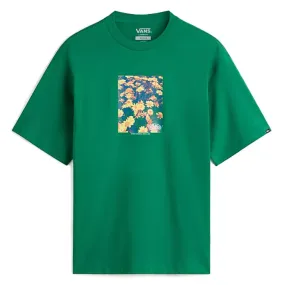 Subtle Embroidery Spandex Enhanced Elasticity Vans Fields T-shirt - Verdant Green