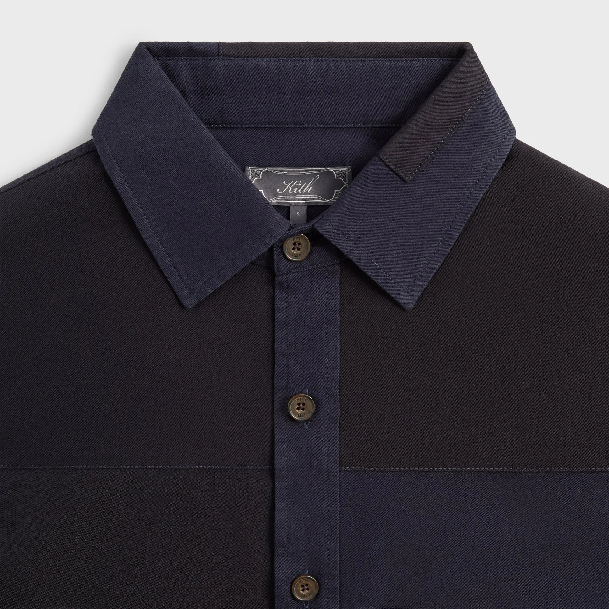 Tailored Silhouette Kith Garment Dyed Isaiah Buttondown - Ink