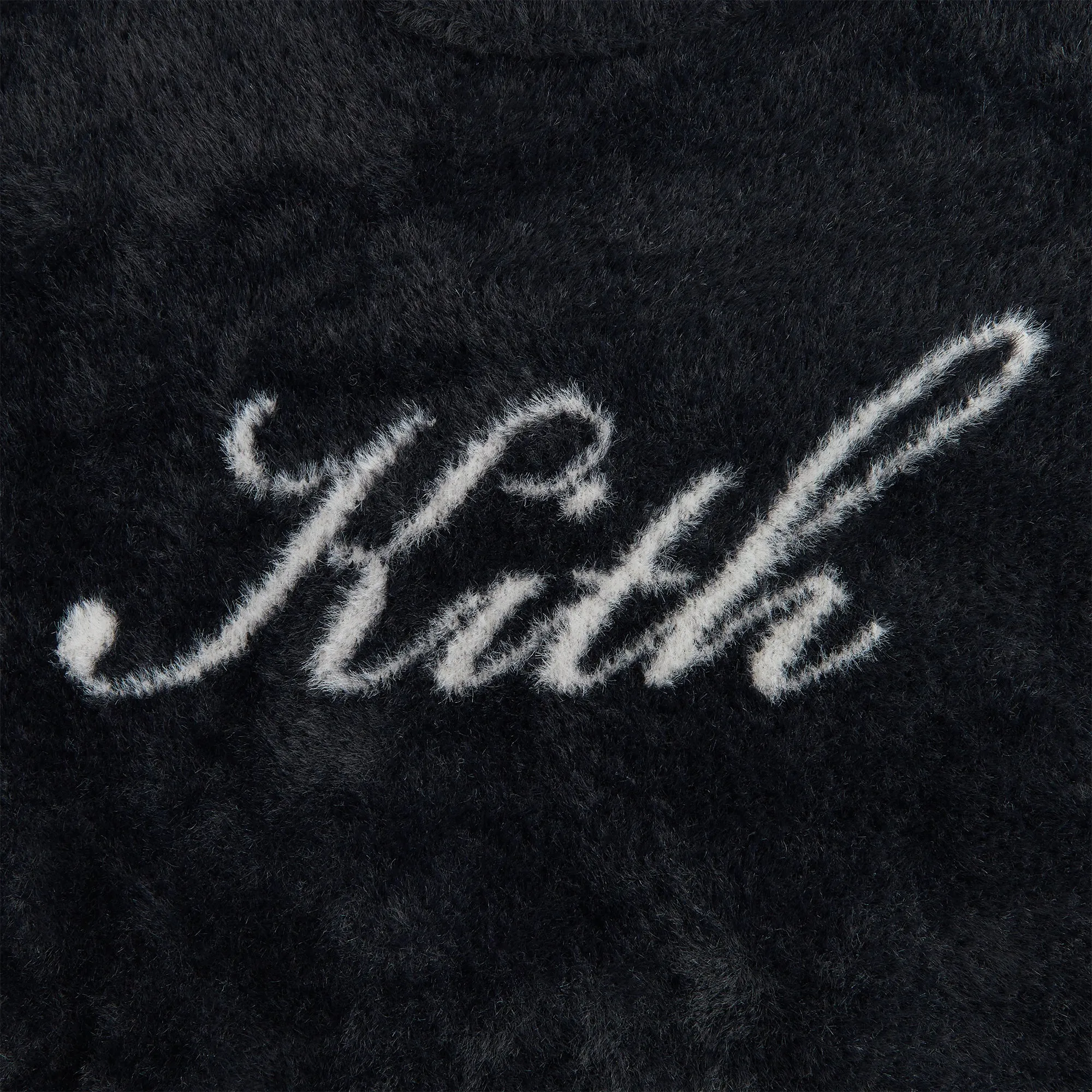 Street Staple Kith Kids Mohair Script Logo Crewneck - Black