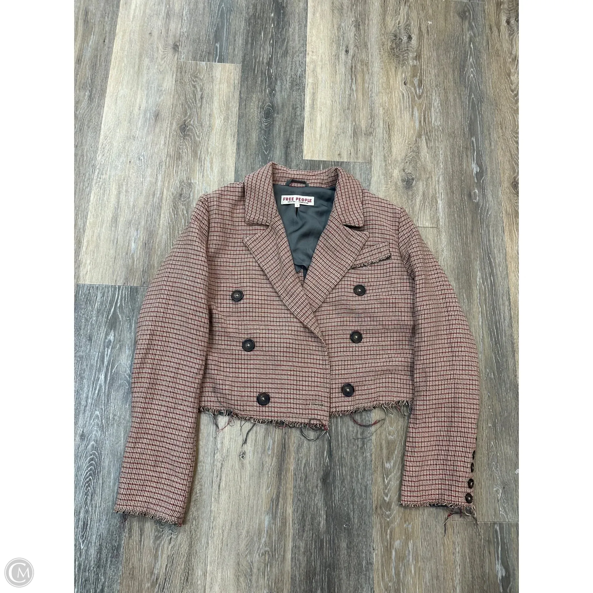 OrganicCotton Blazer By Free People In Red, Size: S