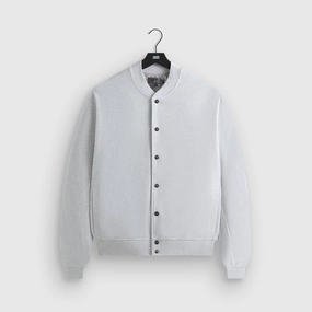 Functional Pockets Style Kith Marvin Bomber Jacket - Light Heather Grey