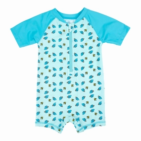 Baby One Piece Rashguard Tumble Resistant Fabric Versatile-Wear