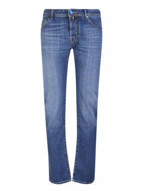 Blue Slim-Cut Jeans Style Upgrade Evening Stroll Athlete Fit