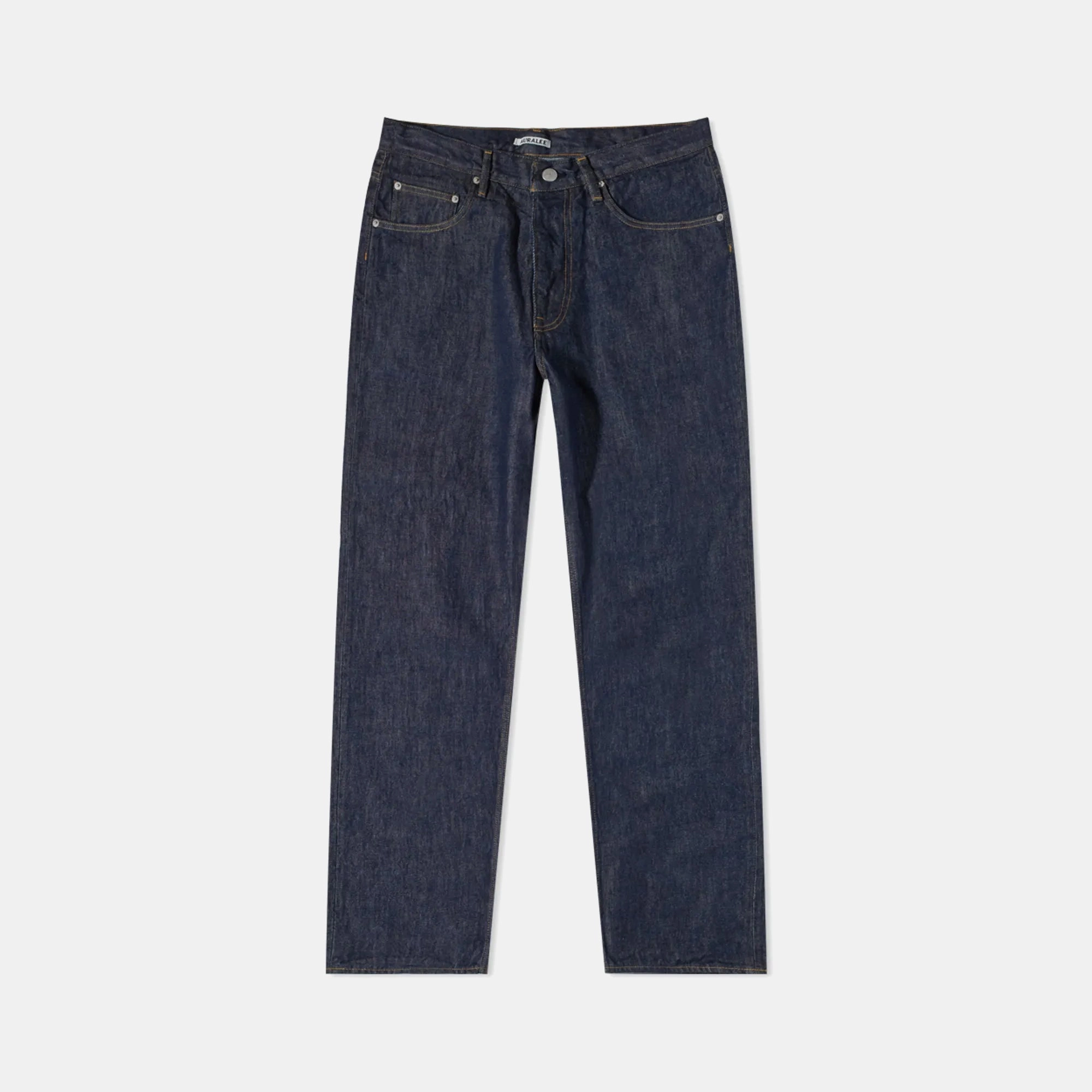 Auralee Hard Twist Denim Wide Pants - Indigo ElasticWaist Lightweight