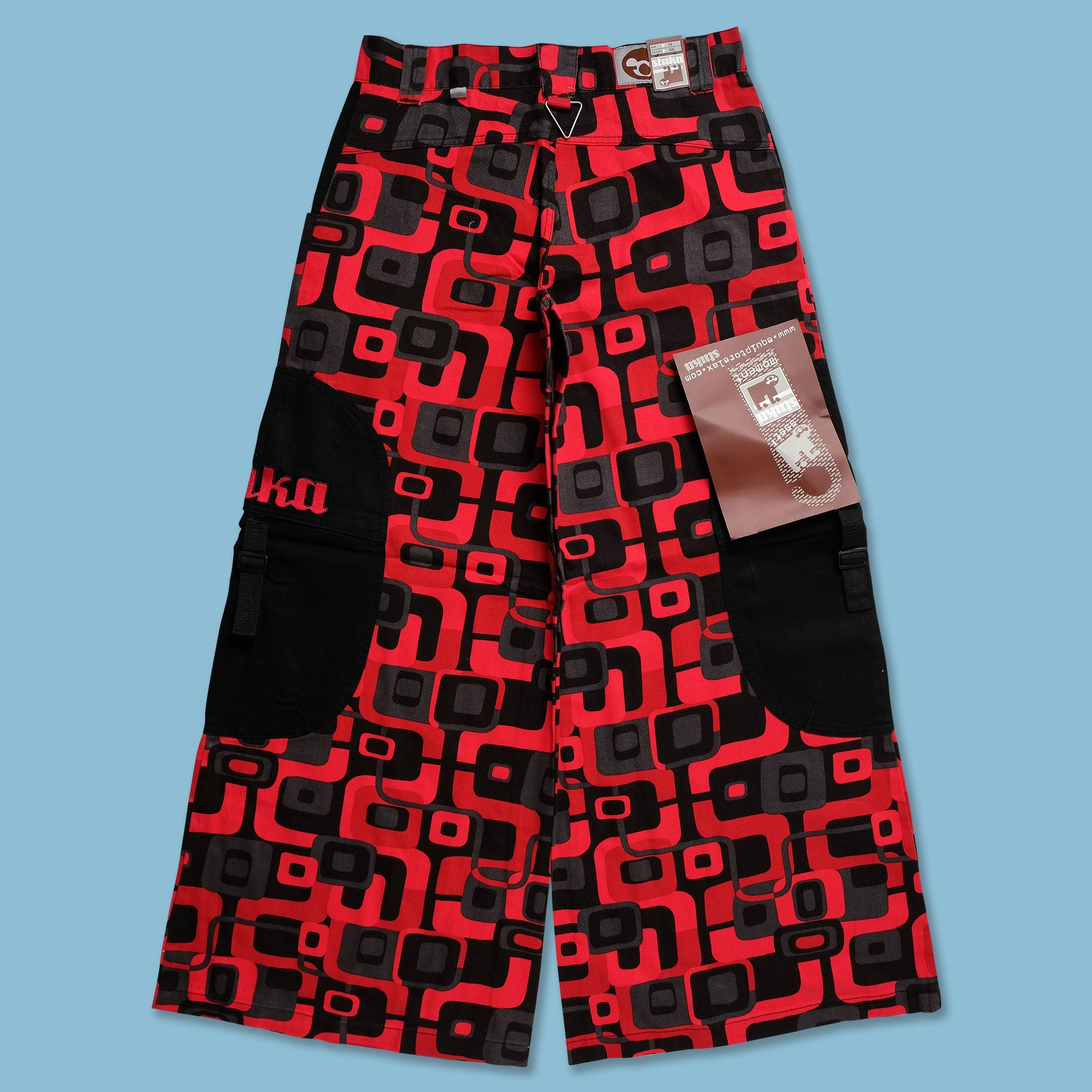 Noise Reduciting Fabric Versatile Fashion Y2K Baggy Pants