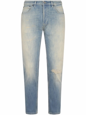 Active Friendly Weekender Wear Light Blue Distressed Denim Trousers