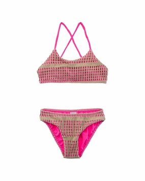 Non Restrictive Armholes Lightweight Construction Little Peixoto Adele Bikini Set