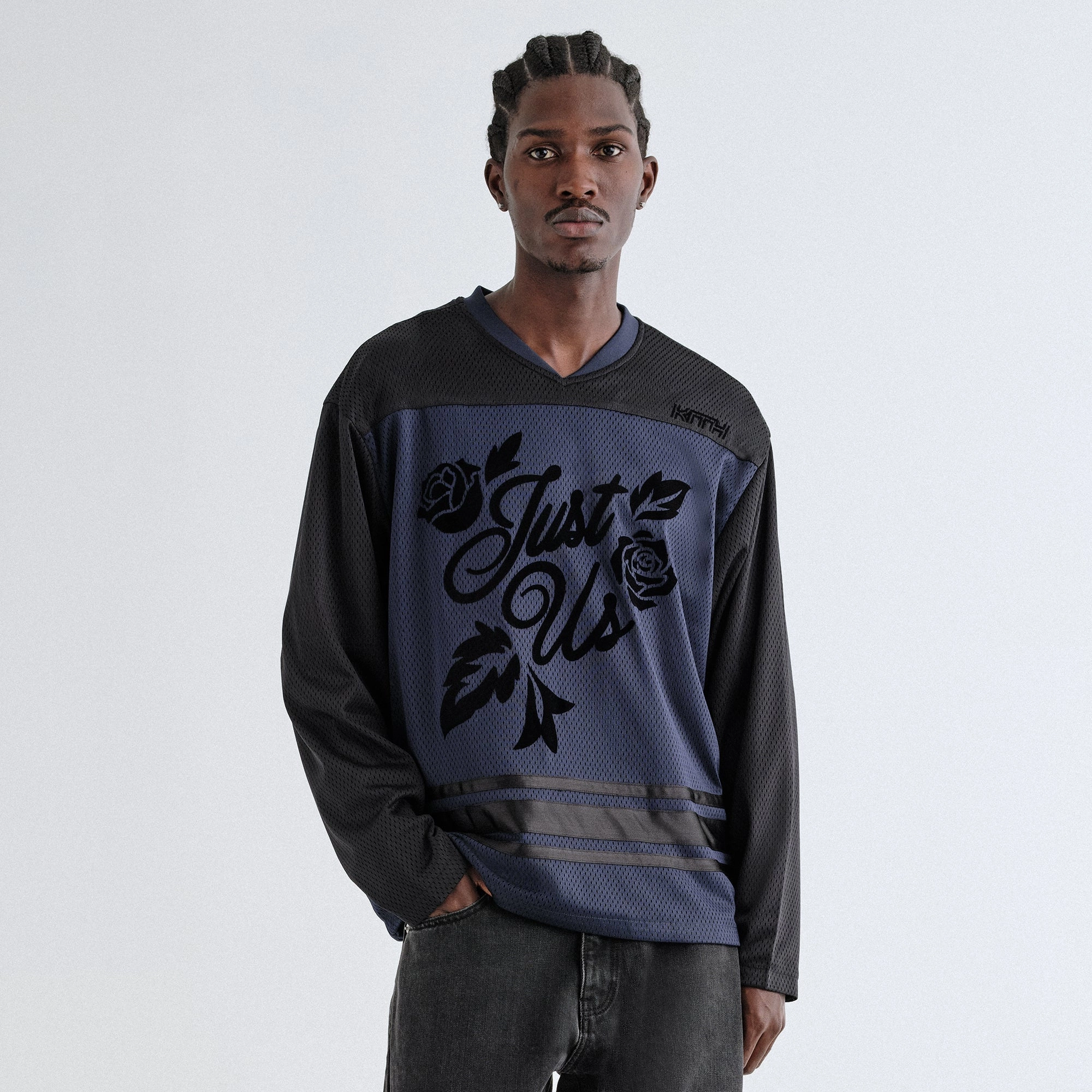 Kith Malik Long Sleeve Mesh Jersey - Nocturnal Rapid Evaporation Build Fast Release Moisture