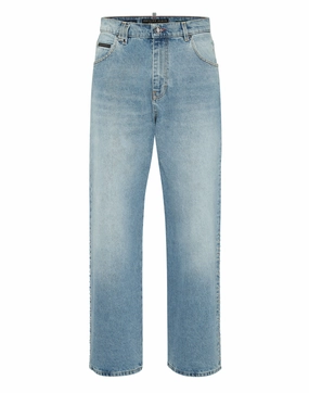Denim Beach Boy Fit Trousers Studs Style Match comfortable option