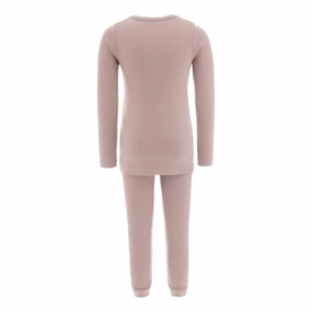Flatlock stitching Pink Mauve Modal Outfit