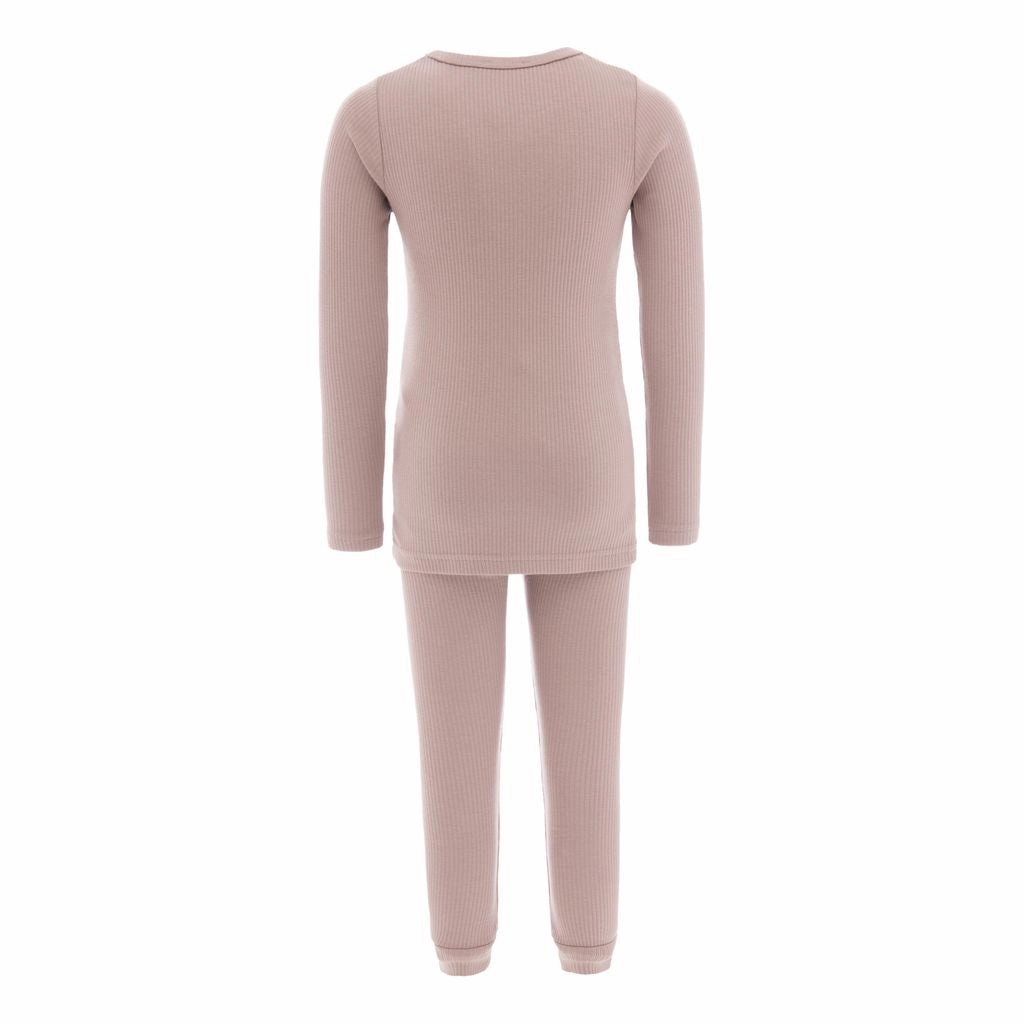 Flatlock stitching Pink Mauve Modal Outfit