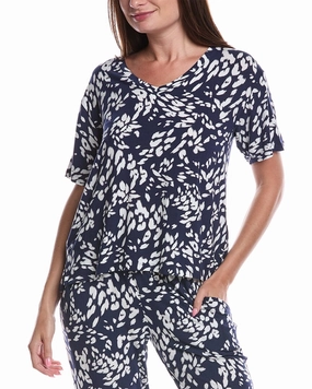 DKNY Sleep Top Lightweight Knit Dropped Shoulder Cut
