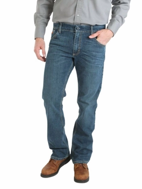 Anti Pilling Technology Fire Resistant Retro Slim Boot Stretch Jeans In Dark Wash