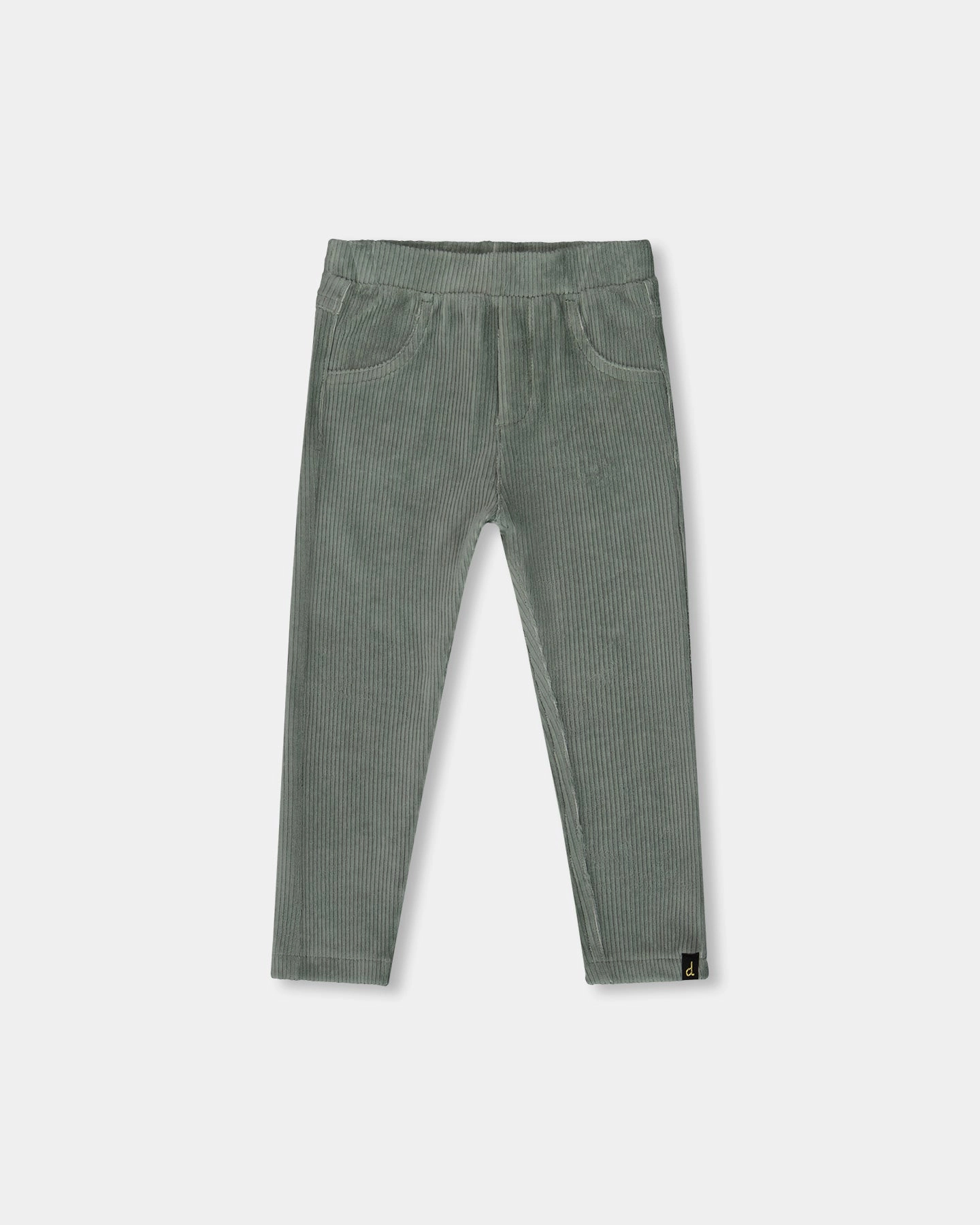 Stretch Velour Tregging Jade Green Timeless Comfort Wear Tapered ankle