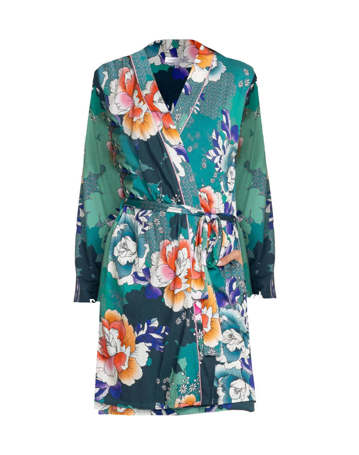 FadeResistant Color Johnny Was Women Tura Floral Wrap Style Sleep Robe Multi