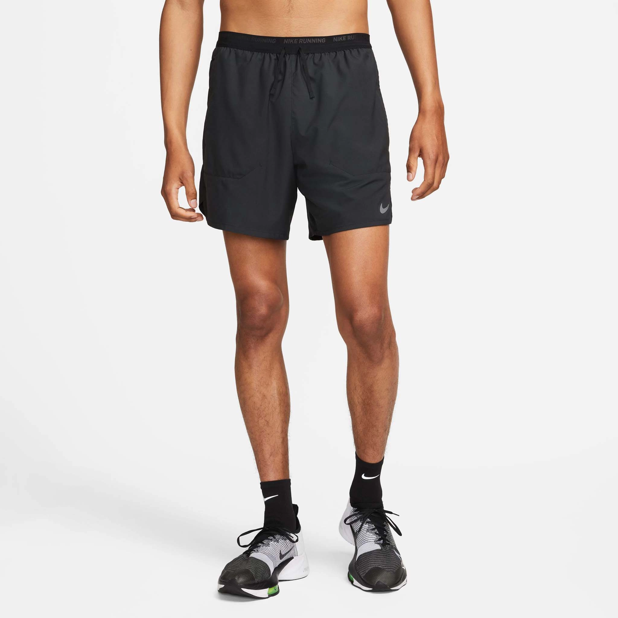 Nike | Men's Dri-FIT Stride 7" 2-in-1 Running Shorts - Black Button