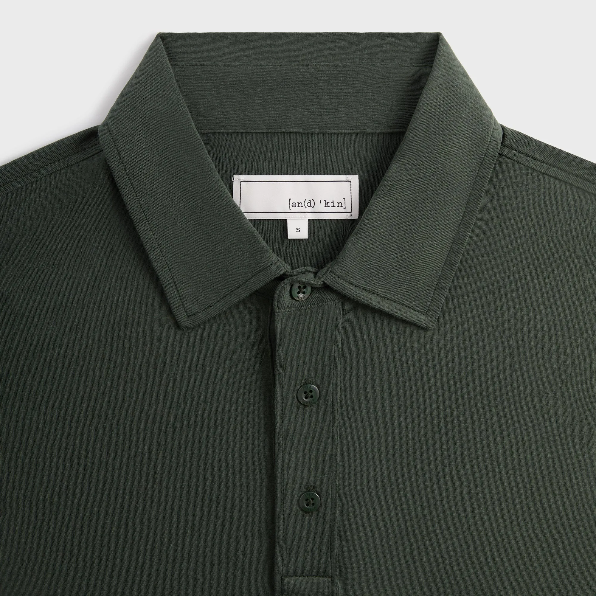 &Kin Pima Jersey Short Sleeve Heathrow Polo - Taiga Beach Ready