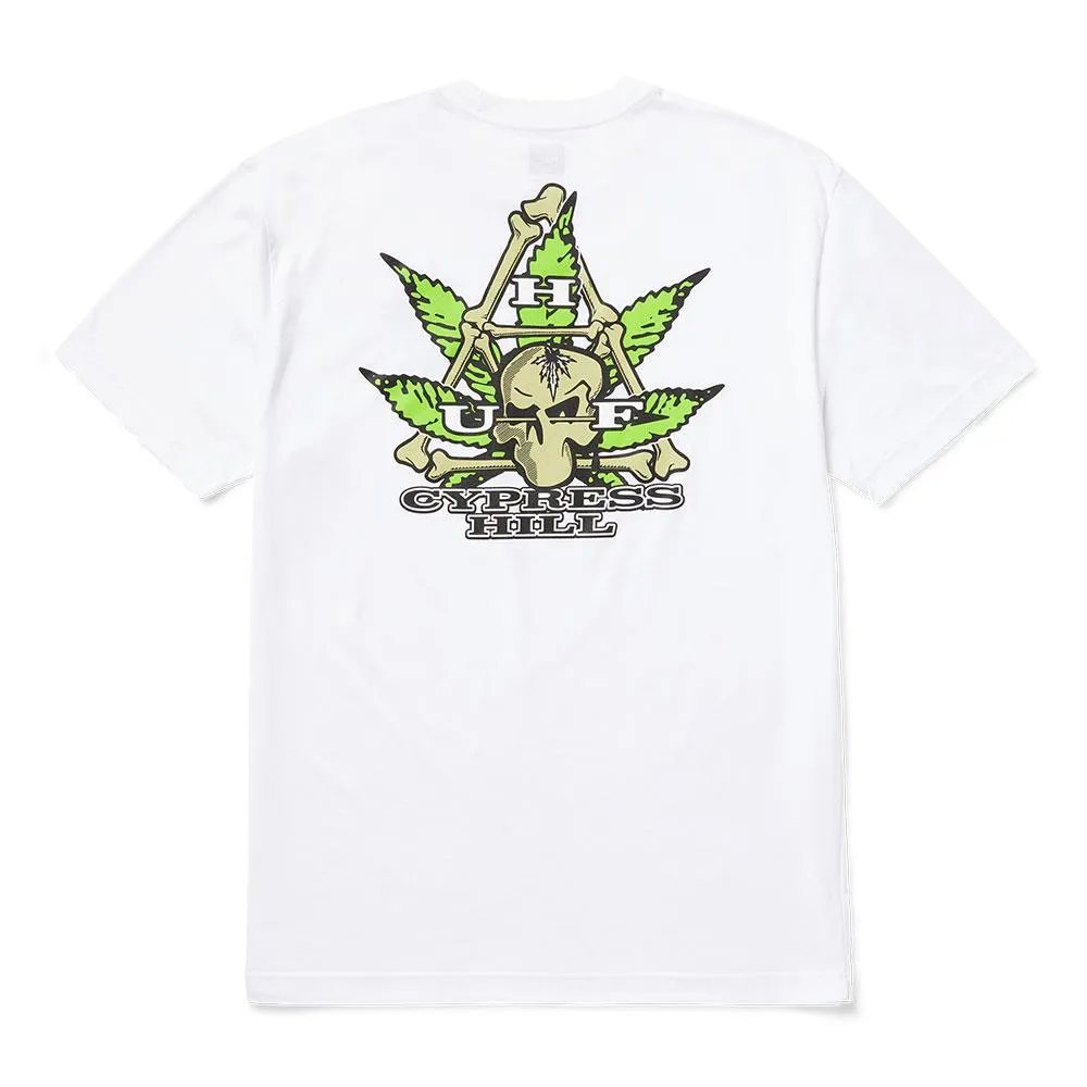 HUF x Cypress Hill Cypress Triangle T-shirt - White Comfy Pieces