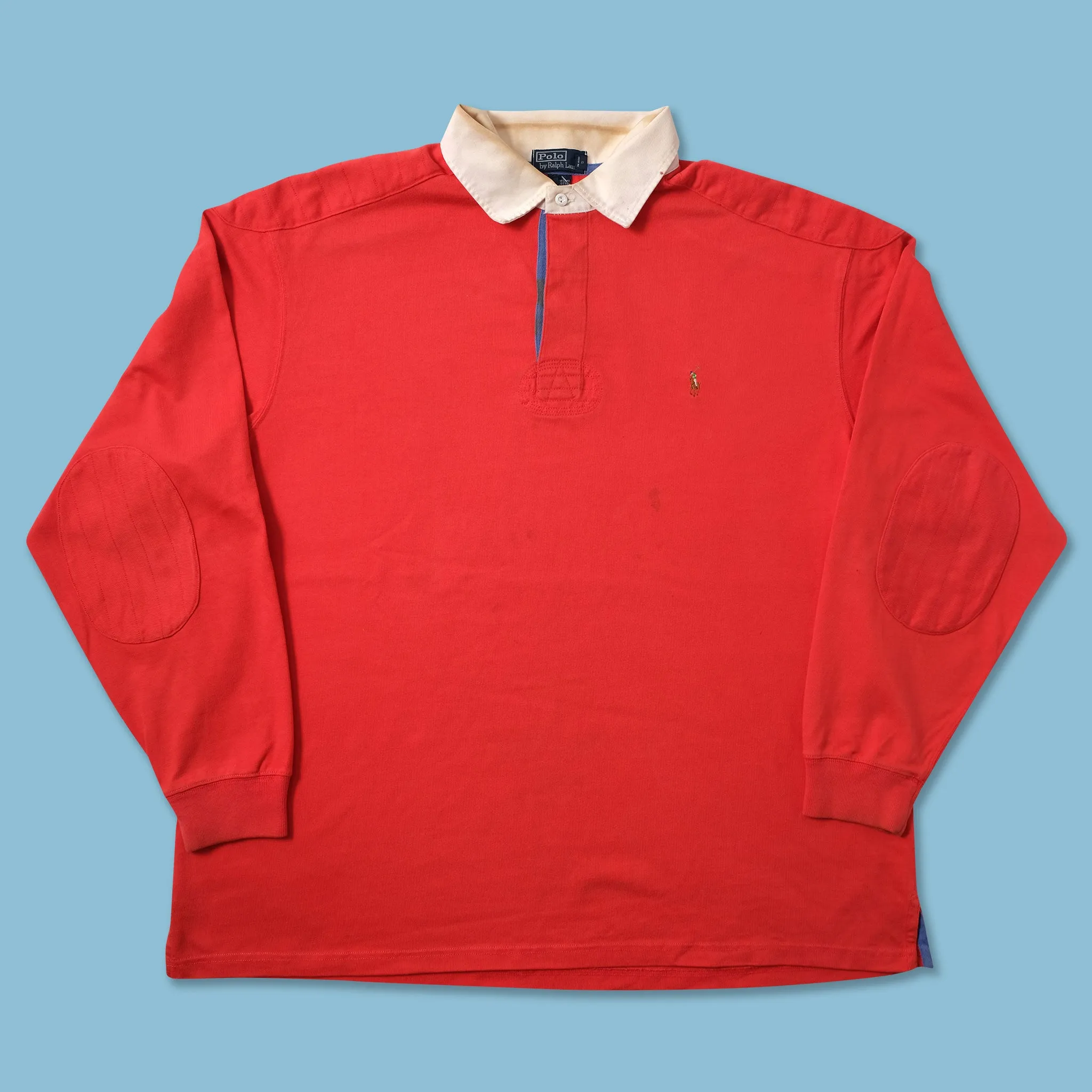 Vintage Polo Ralph Lauren Rugby Sweater 3XL Non Restrictive Cuff