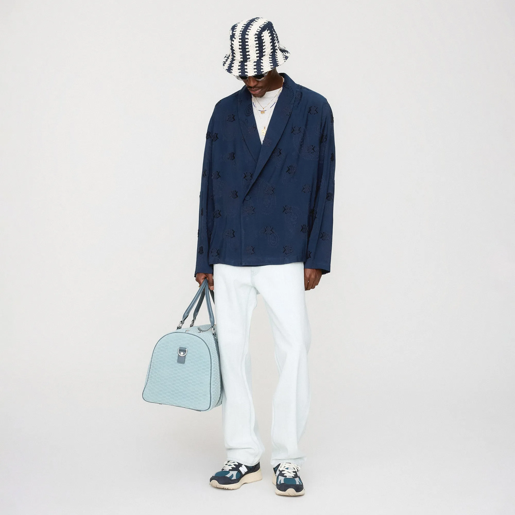 Kith Long Sleeve Thompson Crossover Shirt - Nocturnal Fitted Shape