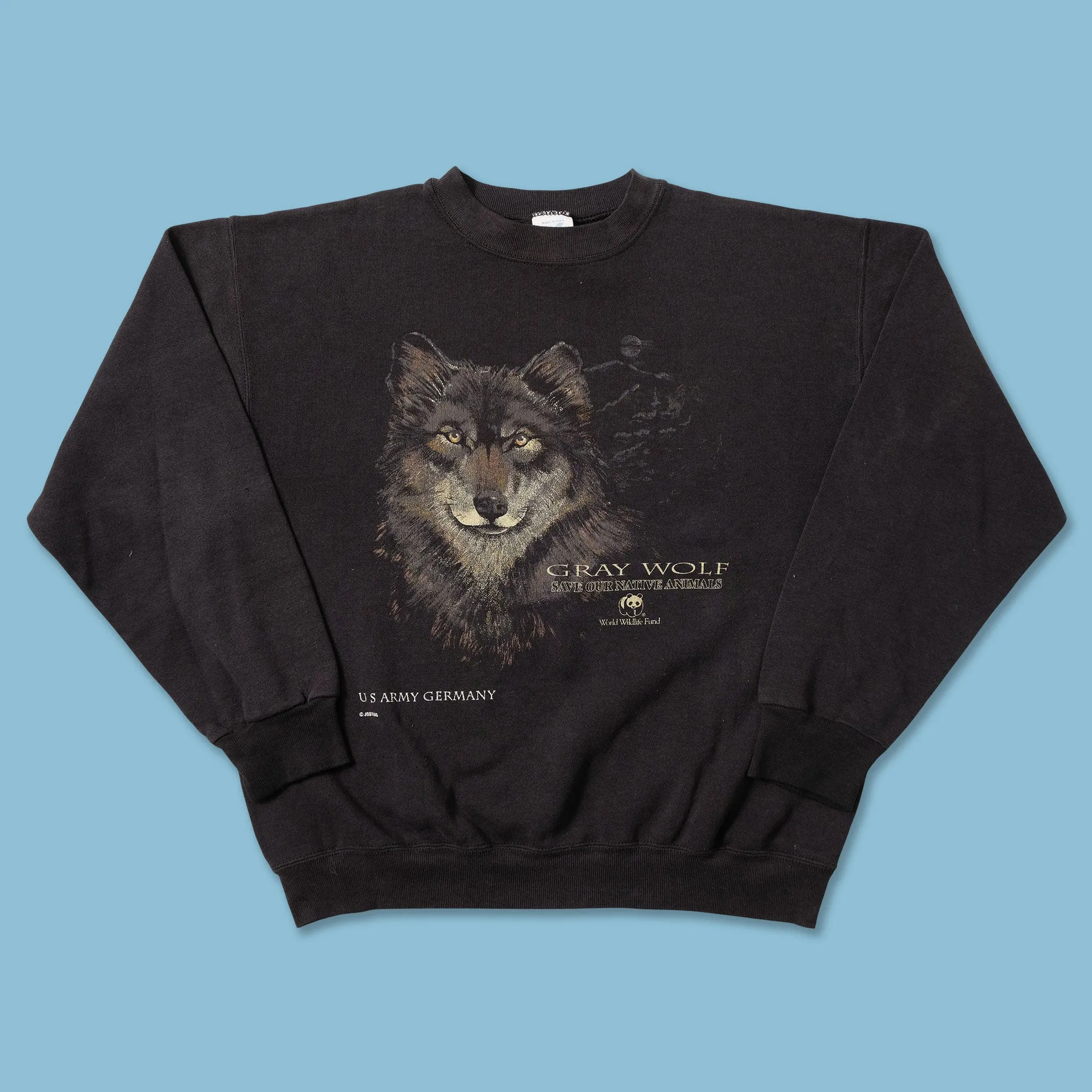 product brand loyalty Vintage Gray Wolf Sweater Small