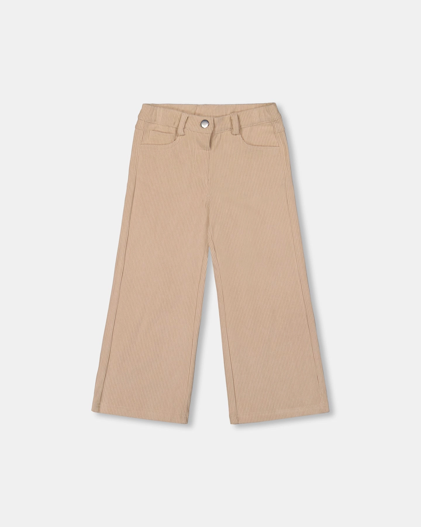 Corduroy texture Wide Leg Corduroy Pants Beige