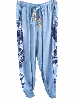 Kid's Sunburst Pant In Indigo Blue Sport Performance Comfy Wearable
