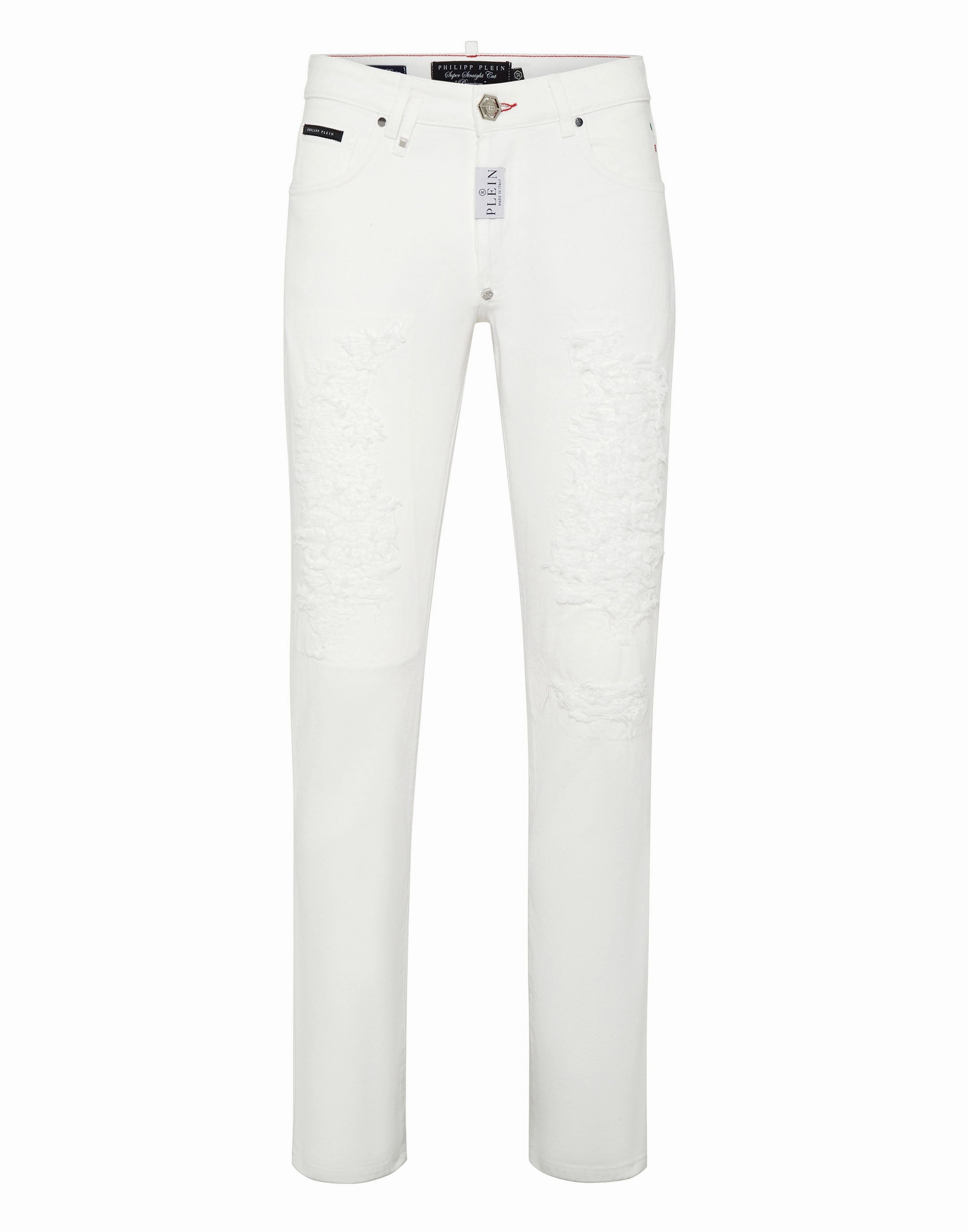 Denim Trousers Super Straight Cut Basic Necessity Vibrant Formal
