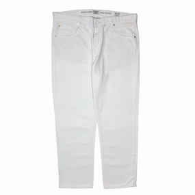 No Iron Wear Men's Straight-Fit Jean In White
