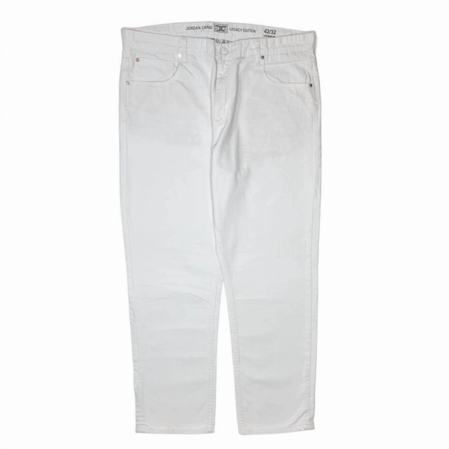 No Iron Wear Men's Straight-Fit Jean In White