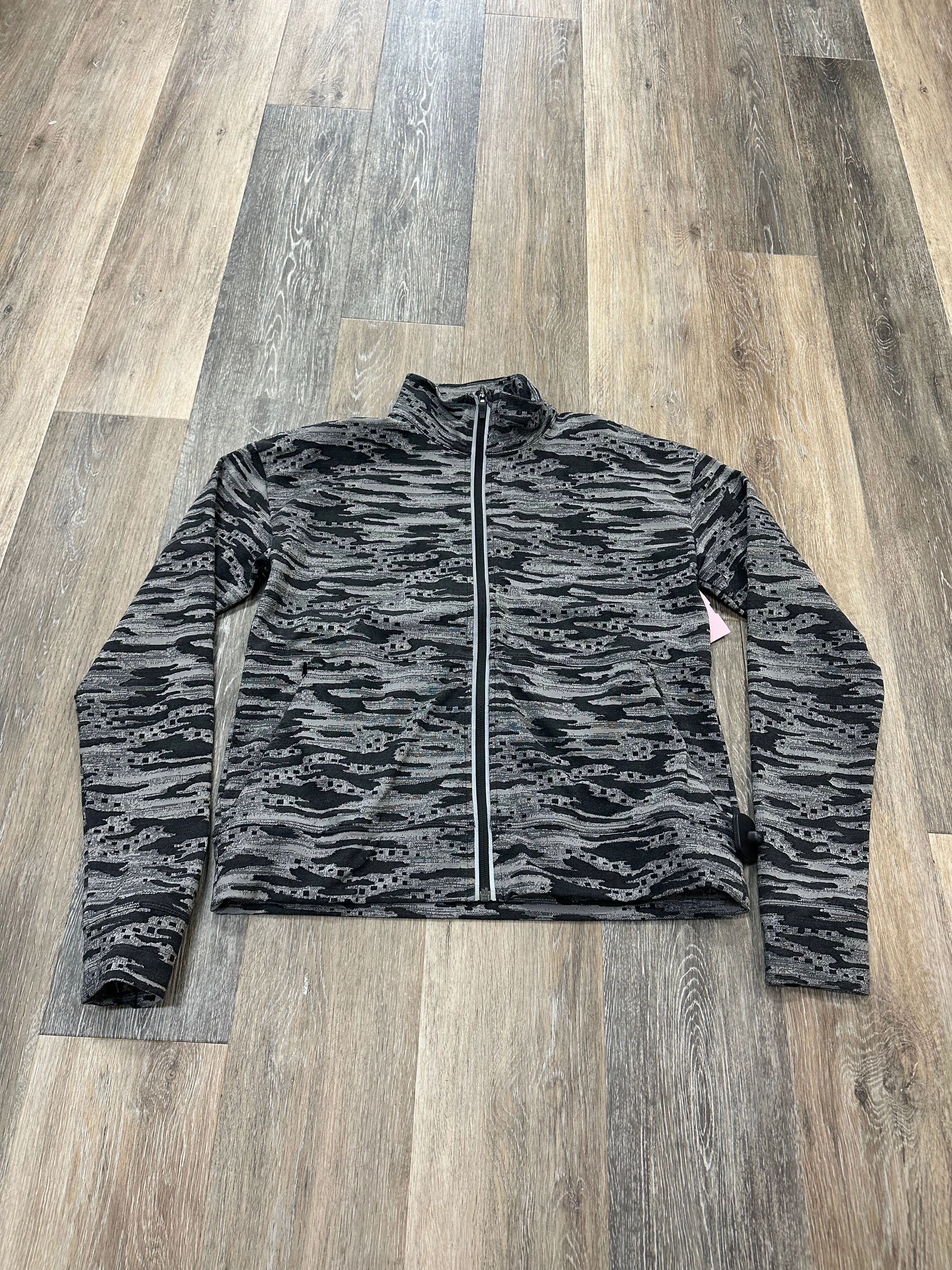 Multi Pocket Configuration Basic Long Sleeve Grey Athletic Jacket Title Nine, Size S