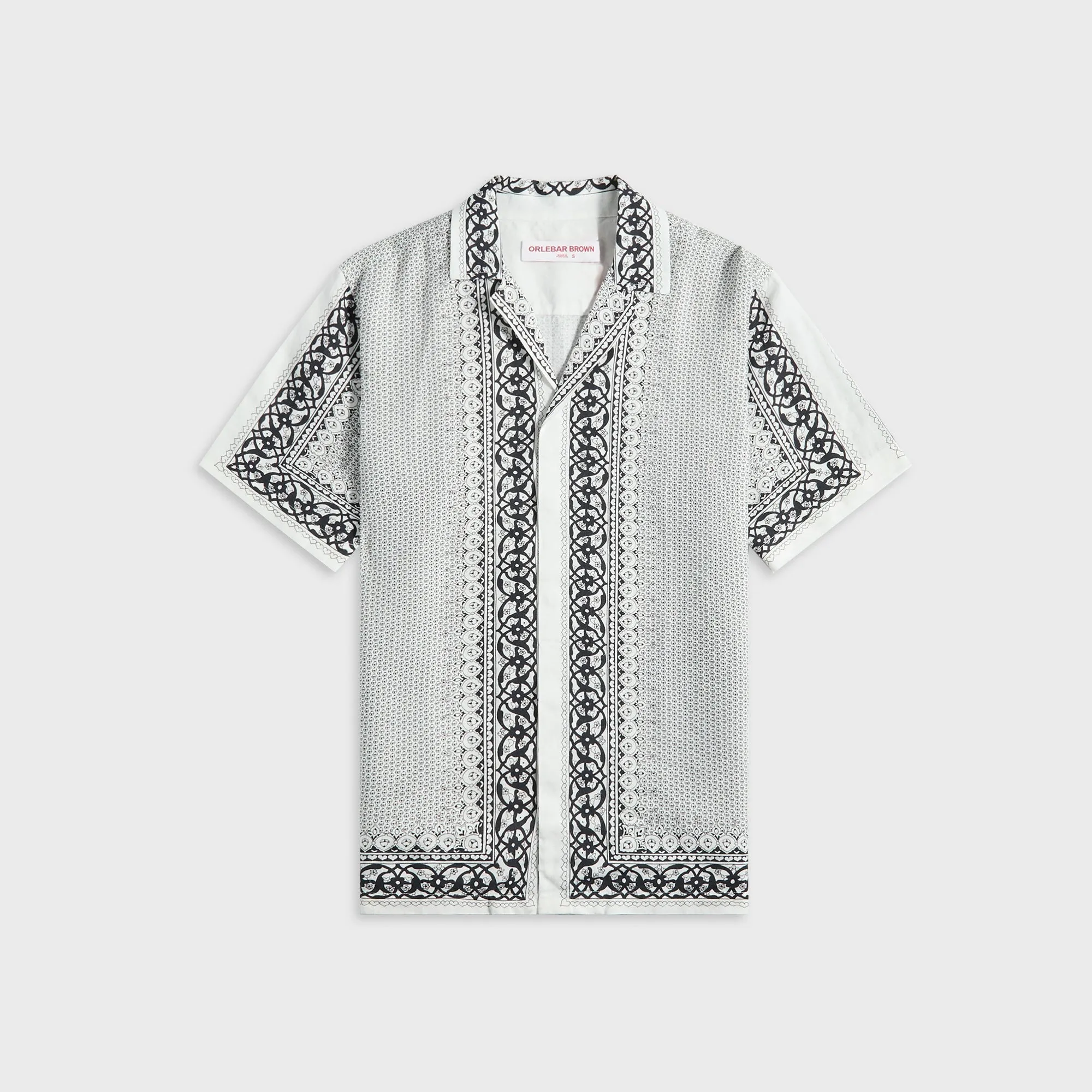 Military Inspired Urban Edge Orlebar Brown Maitan Linen Gild Shirt - White Sand