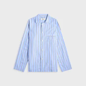 Tekla Cotton Poplin Pyjama Shirt - Bassett Stripes Trendsetting