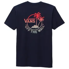 Vintage Style Casual Chic Wear Vans Classic Mini Dual Palm II T-shirt - Navy/True Red/North Atlantic